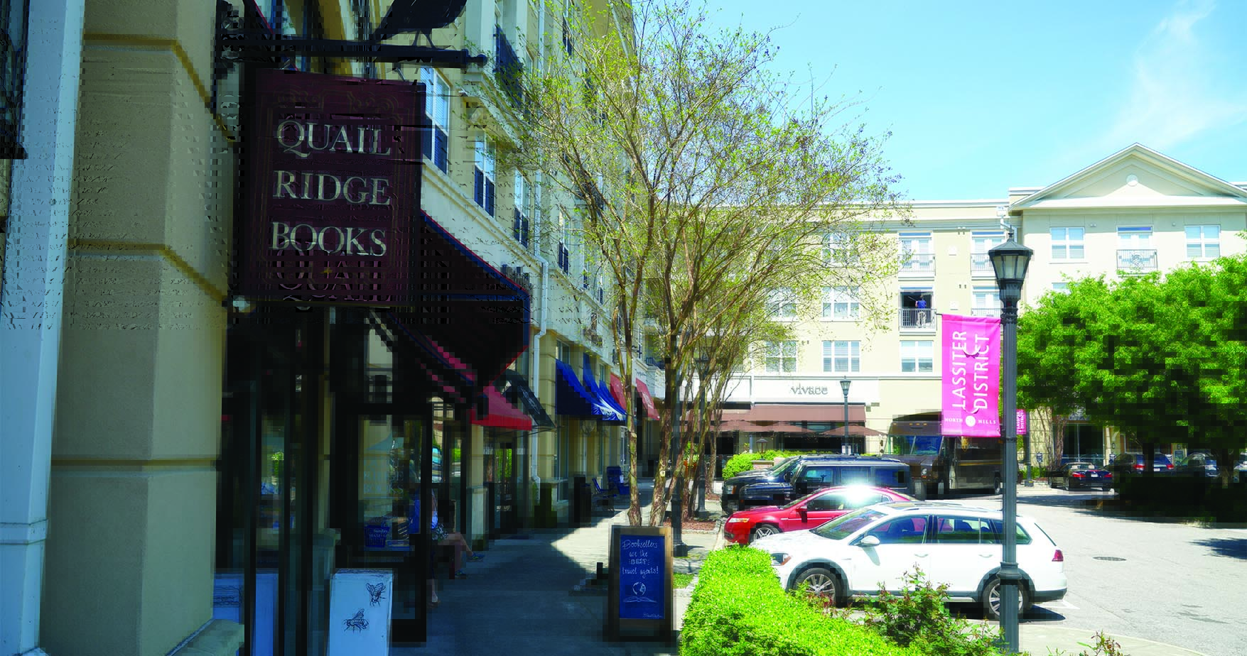 Vine North Hills - View of the neighborhood, specifically Quail Ridge Books